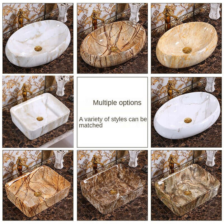 Marble Bathroom Sink | Marble Sinks | RayArt®️