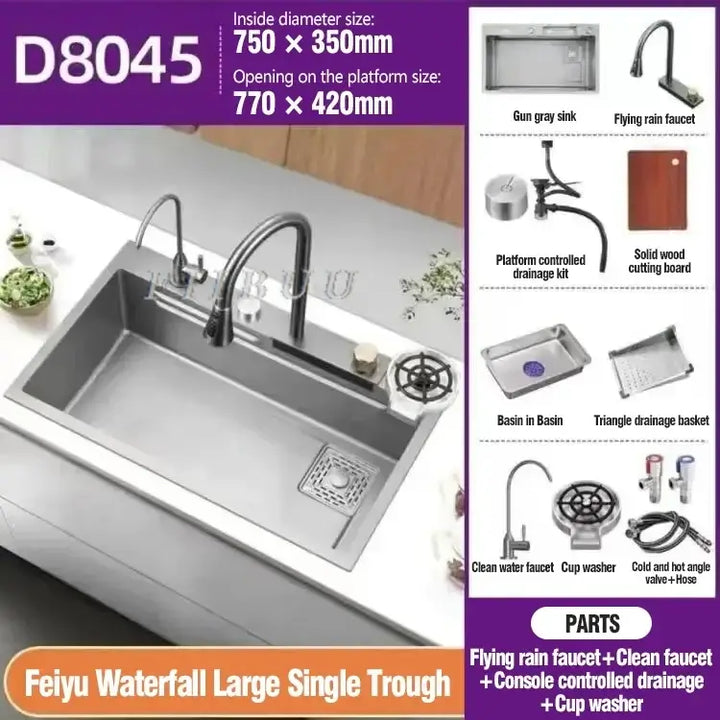 Stainless Steel Sink | Stainless Kitchen Sink | RayArt®️